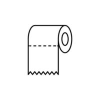 Reinigung Gewebe, Küche Papier rollen Vektor Symbol Illustration