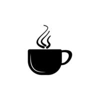 ein Tasse von Kaffee Vektor Symbol Illustration