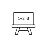 Mathematik Tafel Vektor Symbol Illustration