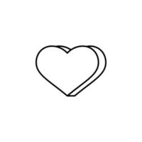 Herz 3d bilden Vektor Symbol Illustration