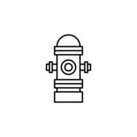 Feuer Hydrant Vektor Symbol Illustration