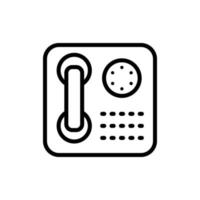 telefon, fast telefon vektor ikon illustration
