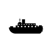 Wasser Transport, Schiff Vektor Symbol Illustration