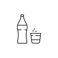 Limonade Glas Vektor Symbol Illustration