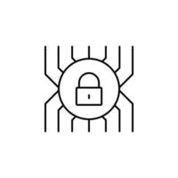 blockerad, nyckel, Lösenord vektor ikon illustration