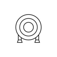 Ziel, Ziel, Scharfschütze, Vektor Symbol Illustration