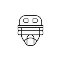 Baseball, Fänger Maske Vektor Symbol Illustration