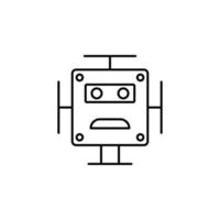 robot vektor ikon illustration