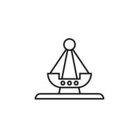 schwingen Boot Vektor Symbol Illustration