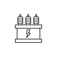 Elektrizität, elektrisch Schaltkreis Vektor Symbol Illustration