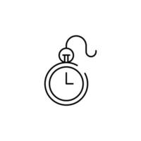 Tasche Uhr Vektor Symbol Illustration