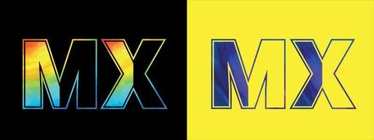 Brief mx Logo Design Vektor Vorlage. kreativ modern luxuriös Logo zum korporativ Geschäft Identität