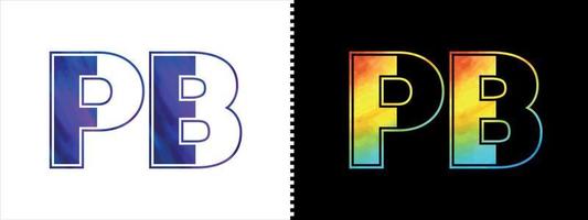 Brief pb Logo Design Vektor Vorlage. kreativ modern luxuriös Logo zum korporativ Geschäft Identität