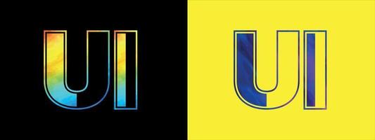 Brief ui Logo Design Vektor Vorlage. kreativ modern luxuriös Logo zum korporativ Geschäft Identität