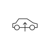 Auto Aufzug Vektor Symbol Illustration