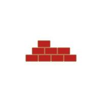 Firewall, Backstein Mauer Vektor Symbol Illustration