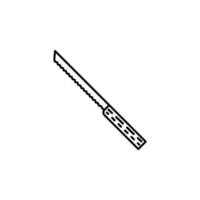 Küche Messer, Scharf Vektor Symbol Illustration