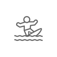 Surfen, USA Vektor Symbol Illustration