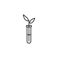 Pflanze im in vitro Vektor Symbol Illustration