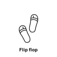 Flip Flop Vektor Symbol Illustration