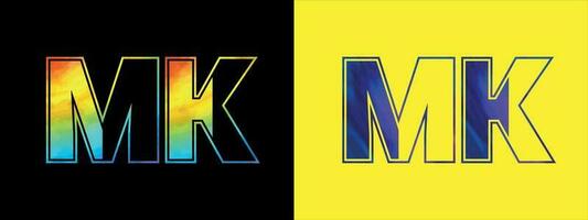 Brief mk Logo Design Vektor Vorlage. kreativ modern luxuriös Logo zum korporativ Geschäft Identität