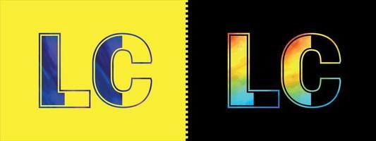 Brief lc Logo Design Vektor Vorlage. kreativ modern luxuriös Logo zum korporativ Geschäft Identität