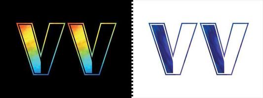 Initiale Brief vv Logo Symbol Vektor Design Vorlage. Prämie luxuriös Logo zum korporativ Geschäft Identität
