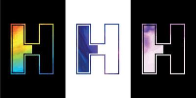 Brief h Logo Design Vektor Vorlage. kreativ modern luxuriös Logo zum korporativ Geschäft Identität