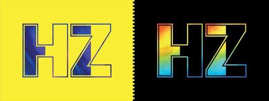 Initiale Brief hz Logo Symbol Vektor Design Vorlage. Prämie luxuriös Logo zum korporativ Geschäft Identität