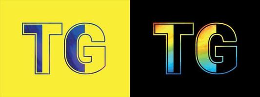 Initiale Brief tg Logo Symbol Vektor Design Vorlage. Prämie luxuriös Logo zum korporativ Geschäft Identität