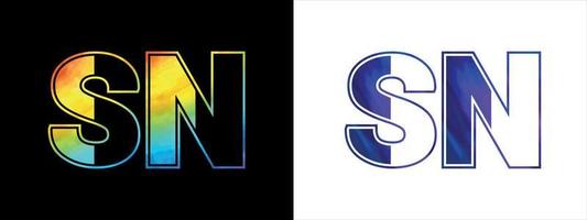 Brief sn Logo Design Vektor Vorlage. kreativ modern luxuriös Logo zum korporativ Geschäft Identität