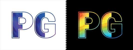 Initiale Brief pg Logo Symbol Vektor Design Vorlage. Prämie luxuriös Logo zum korporativ Geschäft Identität
