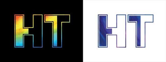 första brev ht logotyp ikon vektor design mall. premie lyxig logotyp för företags- företag identitet