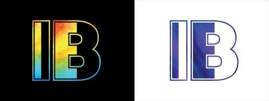 Initiale Brief ib Logo Symbol Vektor Design Vorlage. Prämie luxuriös Logo zum korporativ Geschäft Identität
