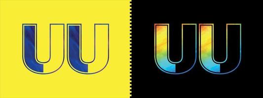 Brief uu Logo Design Vektor Vorlage. kreativ modern luxuriös Logo zum korporativ Geschäft Identität