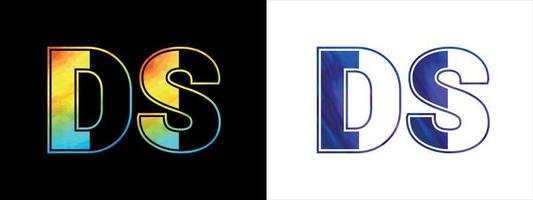 första brev ds logotyp ikon vektor design mall. premie lyxig logotyp för företags- företag identitet