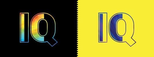 Initiale Brief iq Logo Symbol Vektor Design Vorlage. Prämie luxuriös Logo zum korporativ Geschäft Identität