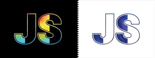 einzigartig js Brief Logo Symbol Vektor Vorlage. Prämie stilvoll Alphabet Logo Design zum korporativ Geschäft