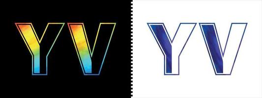 Brief yv Logo Design Vektor Vorlage. kreativ modern luxuriös Logo zum korporativ Geschäft Identität