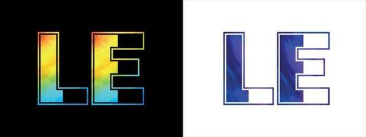 första brev le logotyp ikon vektor design mall. premie lyxig logotyp för företags- företag identitet