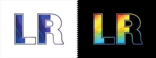 Brief lr Logo Design Vektor Vorlage. kreativ modern luxuriös Logo zum korporativ Geschäft Identität