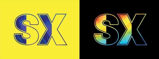 Brief sx Logo Design Vektor Vorlage. kreativ modern luxuriös Logo zum korporativ Geschäft Identität