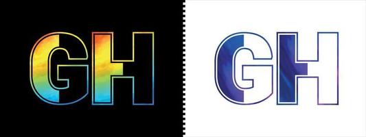 Brief gh Logo Design Vektor Vorlage. kreativ modern luxuriös Logo zum korporativ Geschäft Identität