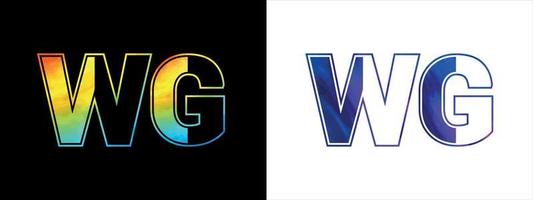 Brief wg Logo Design Vektor Vorlage. kreativ modern luxuriös Logo zum korporativ Geschäft Identität
