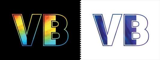 första brev vb logotyp ikon vektor design mall. premie lyxig logotyp för företags- företag identitet