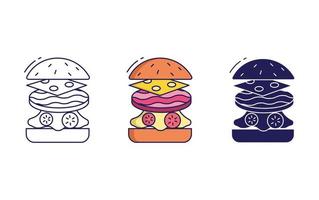 Burger Vektor Icon