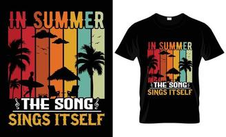 sommar t-shirt design vektor