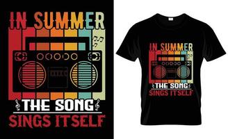 Sommer-T-Shirt-Design vektor