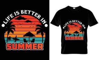 Sommer- t Hemd Design Vektor