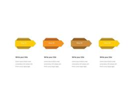 Vektor Illustration Infografik Design Vorlage einstellen mit 4 Optionen oder Schritte. können Sein benutzt zum Verfahren, Präsentationen, Layout, Banner, die Info Graph.